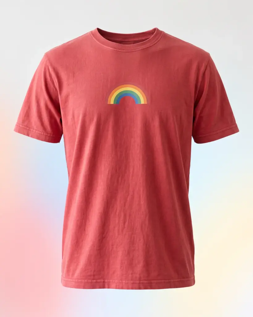 Freshirt Arc Dot Tee washed-red — front