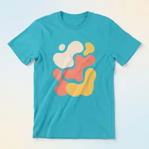 Freshirt Blob Tee turquoise — front