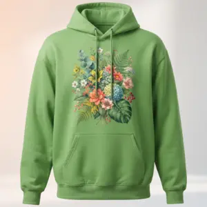 Freshirt Botanical Hood fresh-green — front