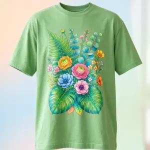 Freshirt Botanical Tee fresh-green — front