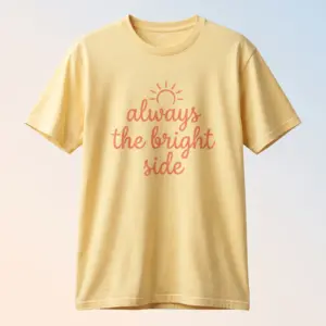 Freshirt Bright Side Tee butter-yellow — front
