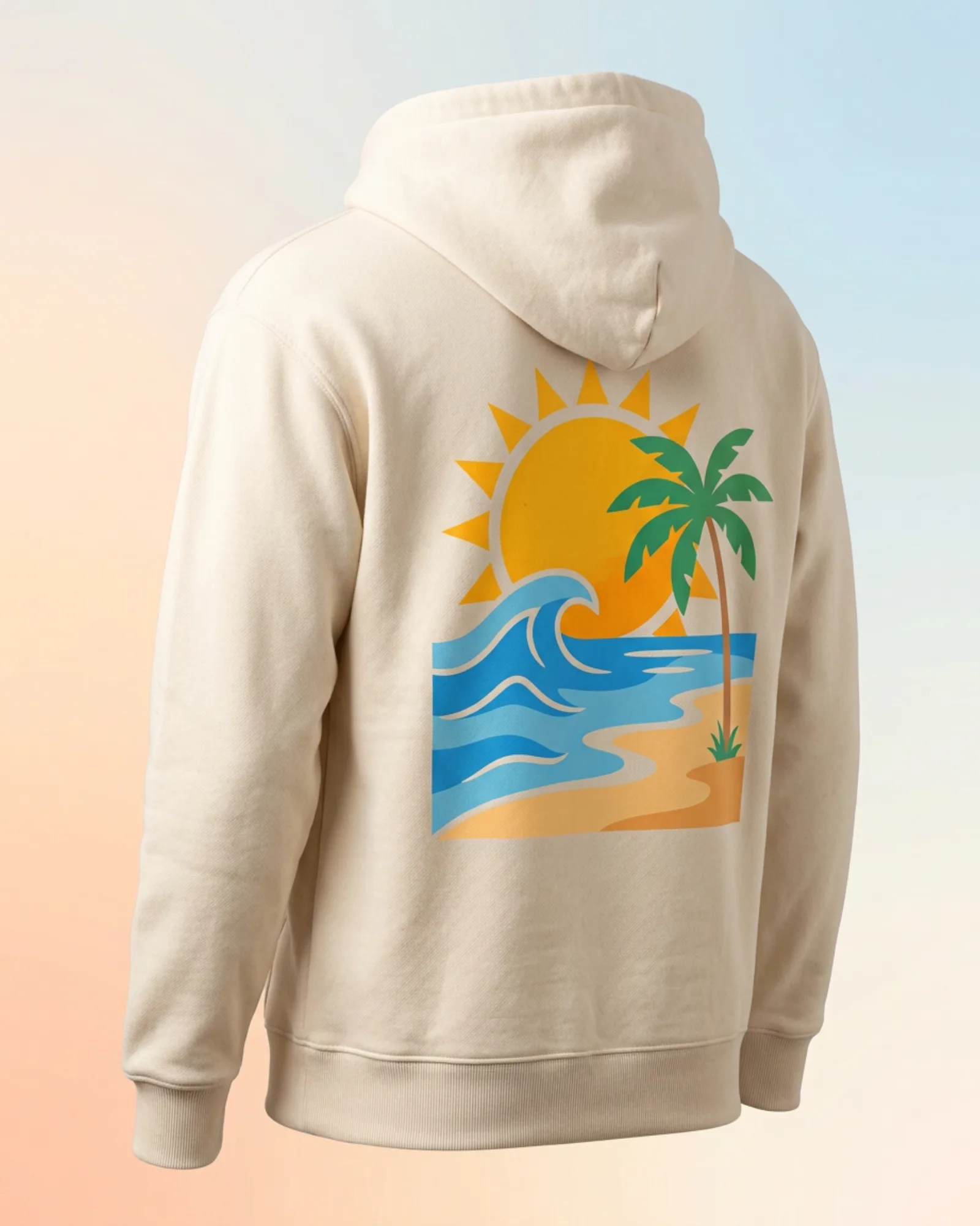 Freshirt Coast Hood cream — back