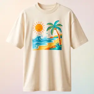 Freshirt Coast Tee cream — front
