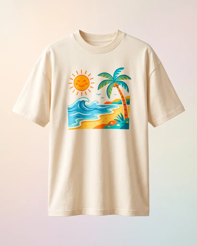 Freshirt Coast Tee cream — front