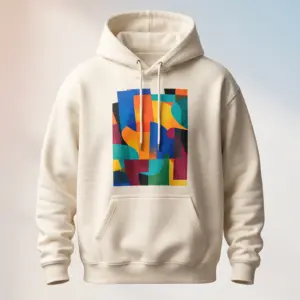 Freshirt Colour Field Hood cream — front