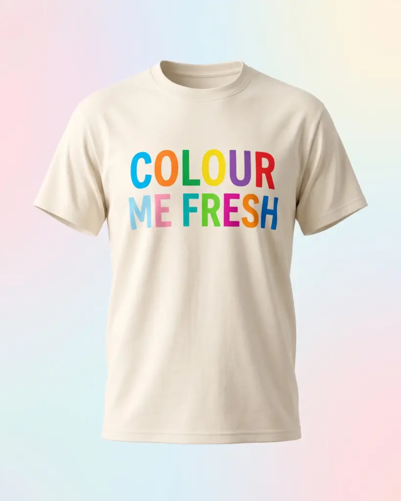 Freshirt Colour Me Tee cream — front