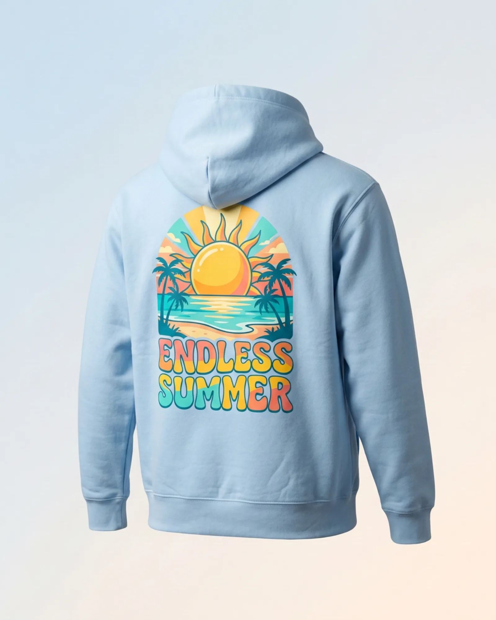 Freshirt Endless Summer Hood sky-blue — back