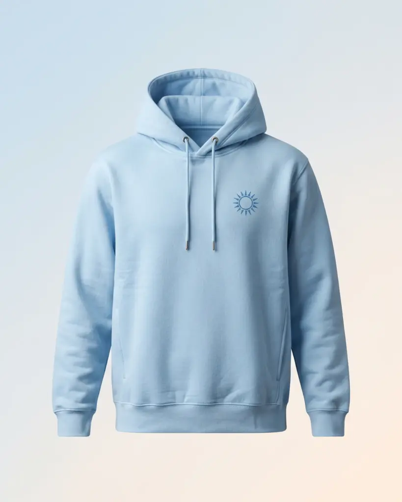 Freshirt Endless Summer Hood sky-blue — front