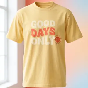 Freshirt Good Days Tee butter-yellow — front