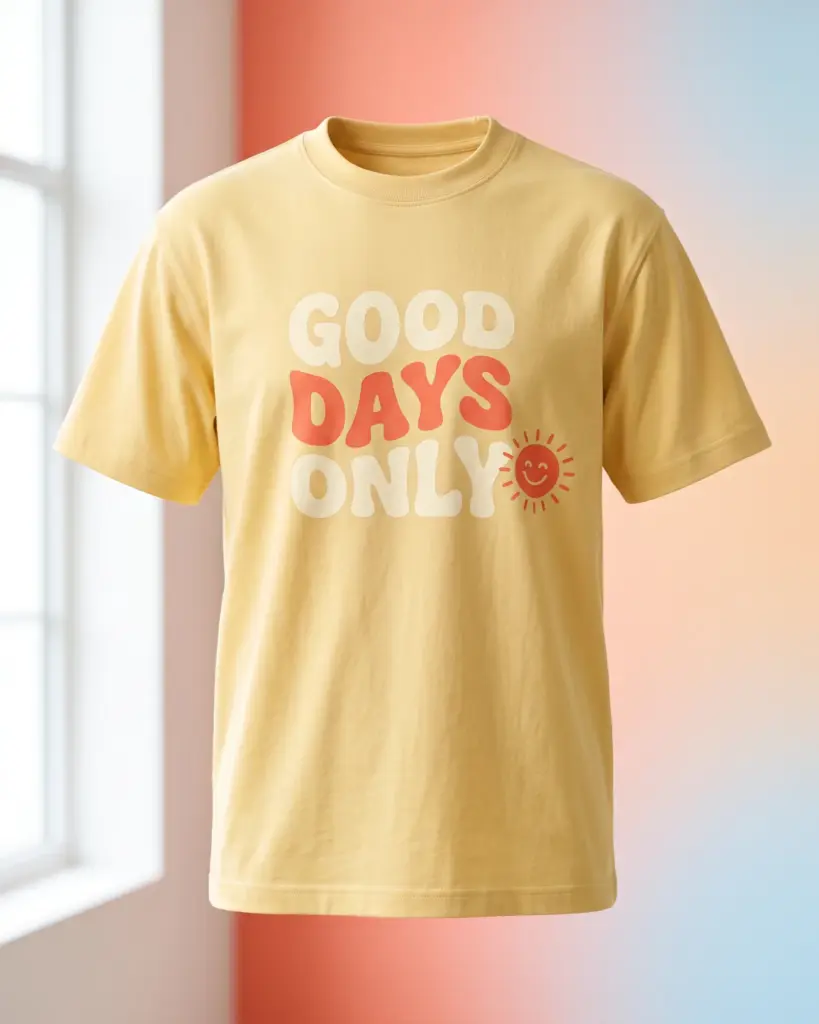 Freshirt Good Days Tee butter-yellow — front