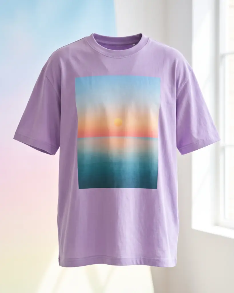 Freshirt Horizon Tee lavender — front