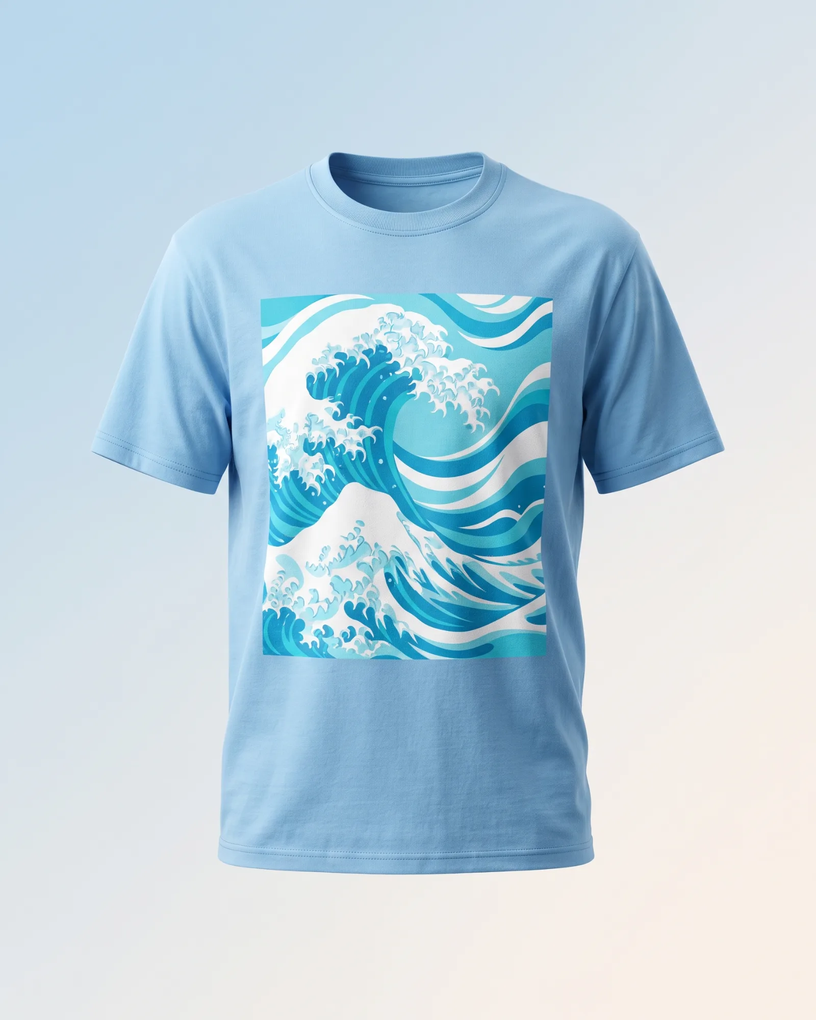 Freshirt Ocean Tee sky-blue — front