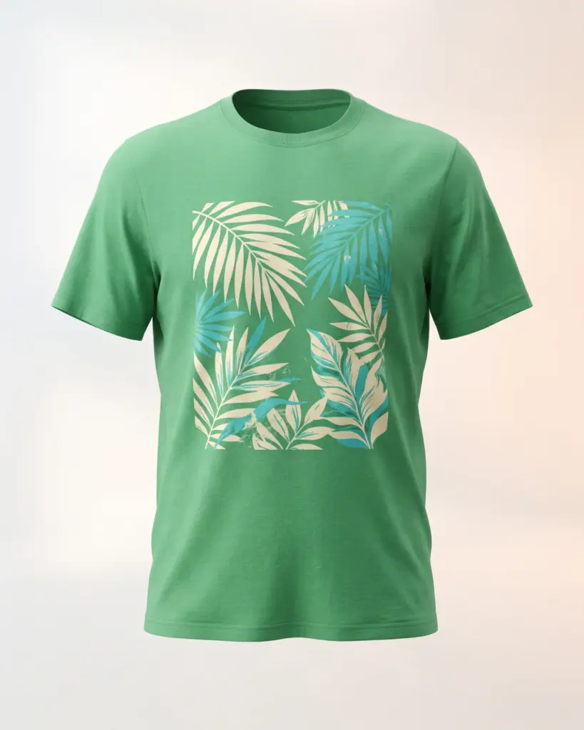 Freshirt Palm Graphic Tee fresh-green — front