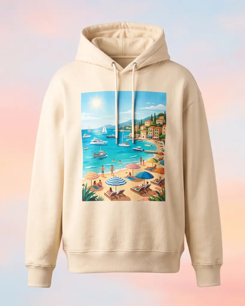 Freshirt Riviera Hood cream — front