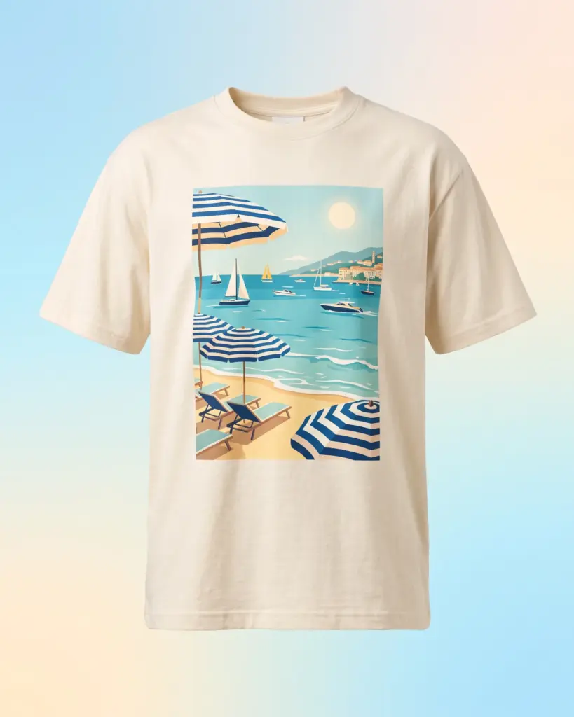 Freshirt Riviera Tee cream — front