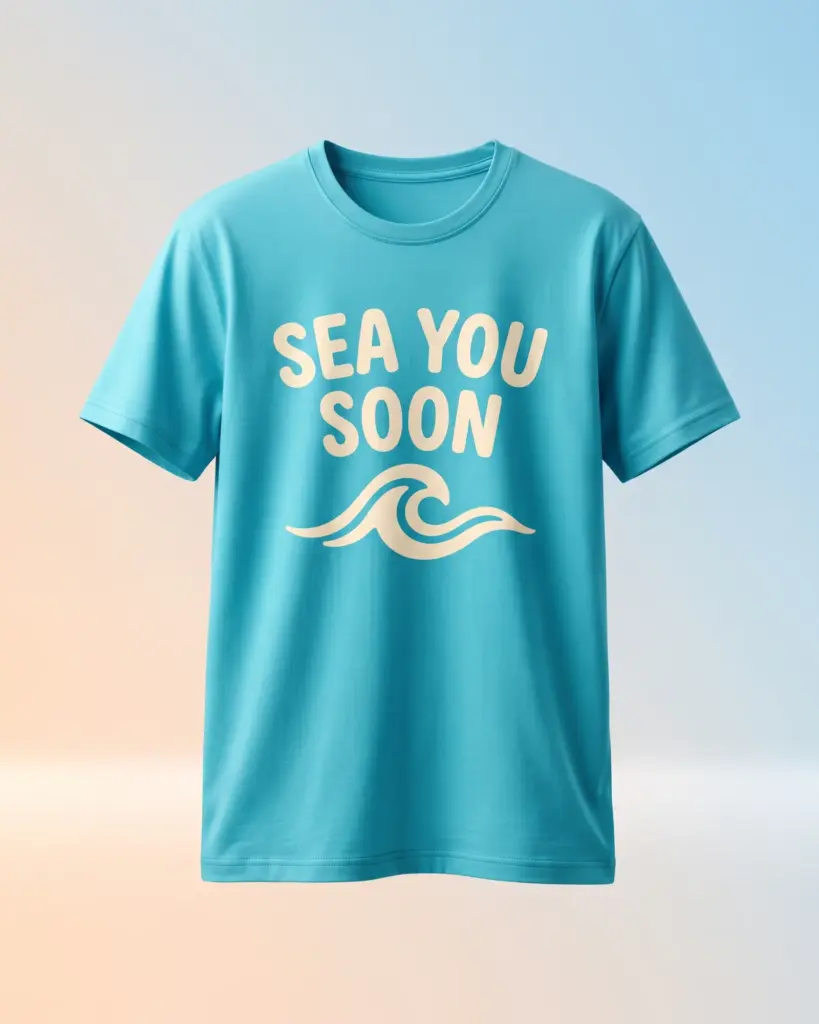 Freshirt Sea You Tee turquoise — front