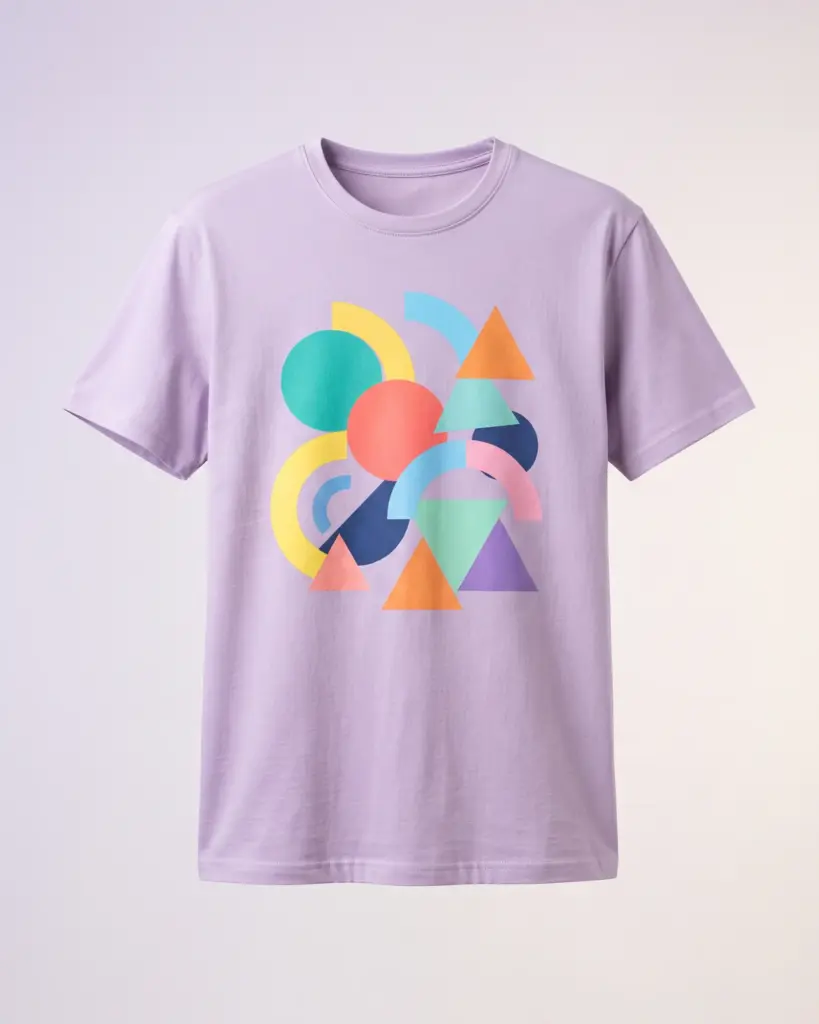 Freshirt Shapes Tee lavender — front