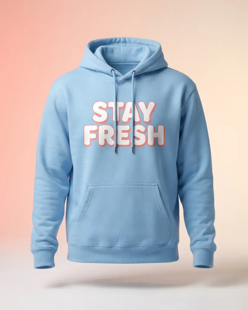 Freshirt Stay Fresh Hood sky-blue — front