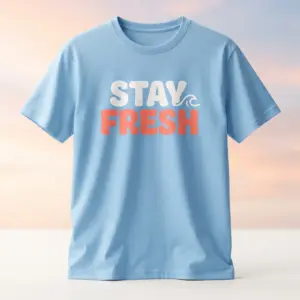 Freshirt Stay Fresh Tee sky-blue — front