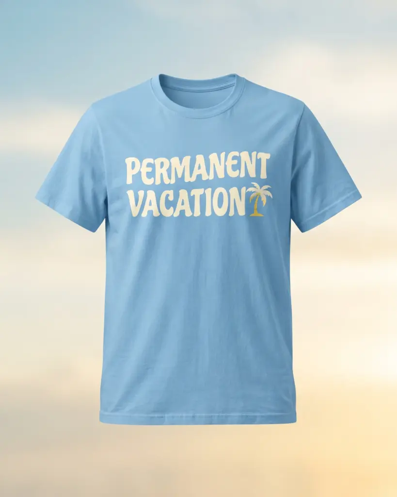 Freshirt Vacation Tee sky-blue — front