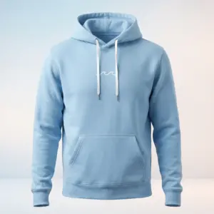 Freshirt Wave Hood sky-blue — front