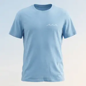 Freshirt Wave Line Tee sky-blue — front